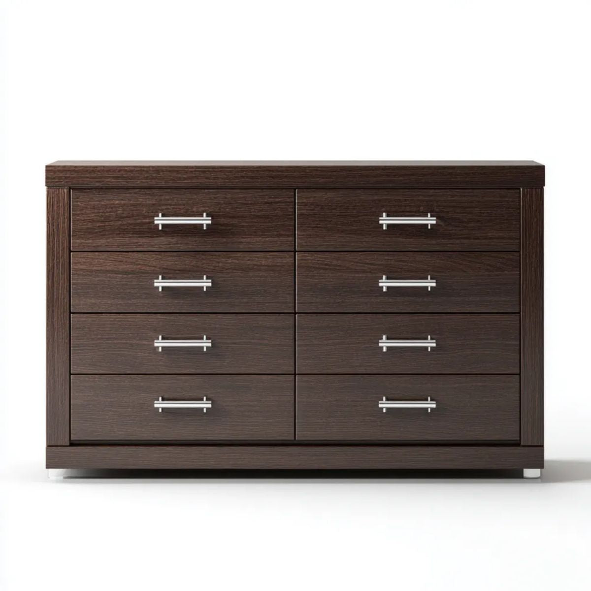 Komoda z 8 szufladami wenge z płyty laminowanej, 160 × 40 × 90 cm