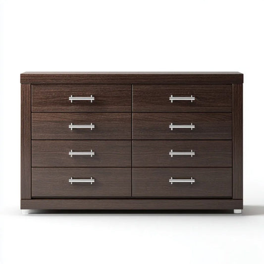 Komoda z 8 szufladami wenge z płyty laminowanej, 160 × 40 × 90 cm