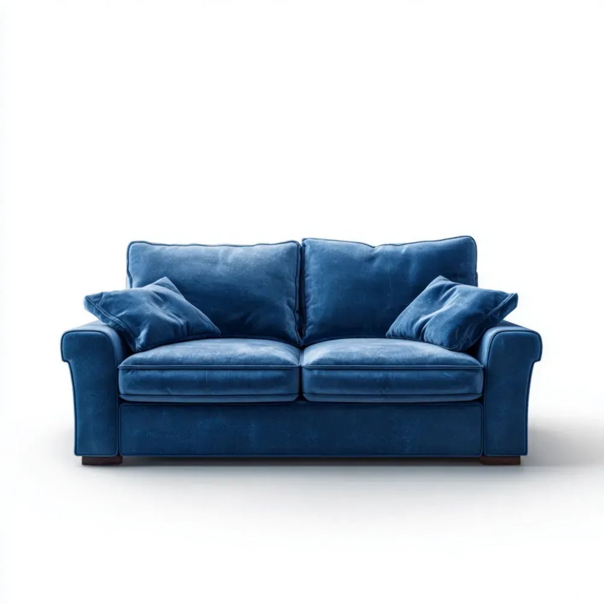 Dwuosobowa sofa z tkaniny granatowa, 170 x 90 x 88 cm